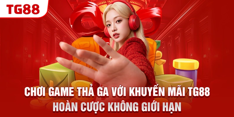 Chơi game thả ga với khuyến mãi TG88 hoàn cược không giới hạn